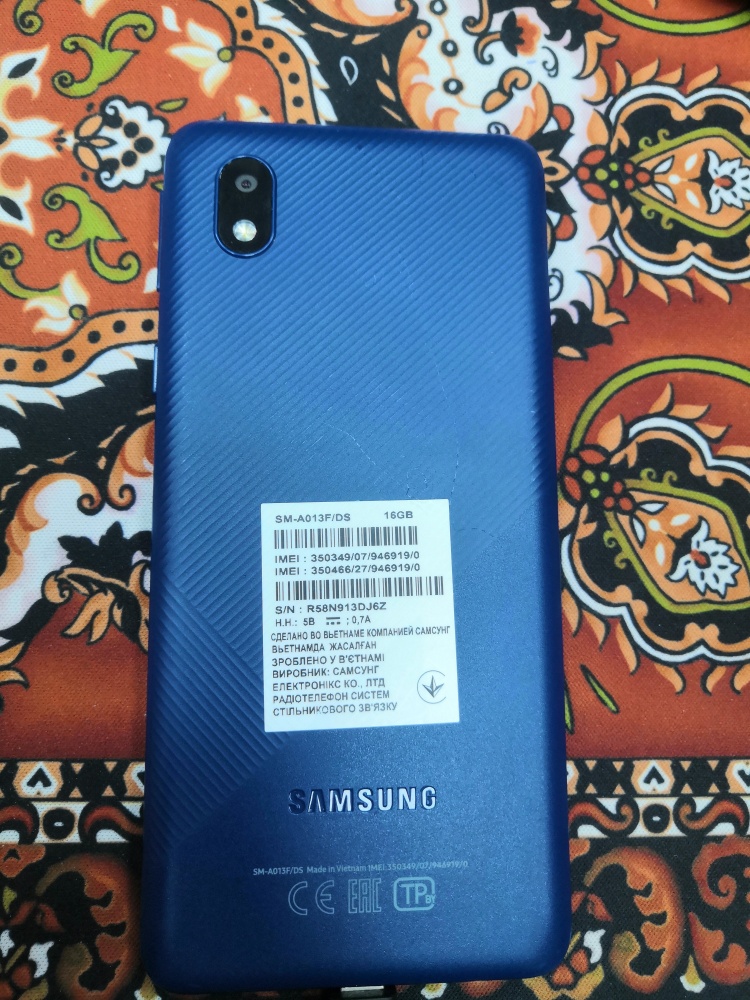 Смартфон Samsung A01 сore