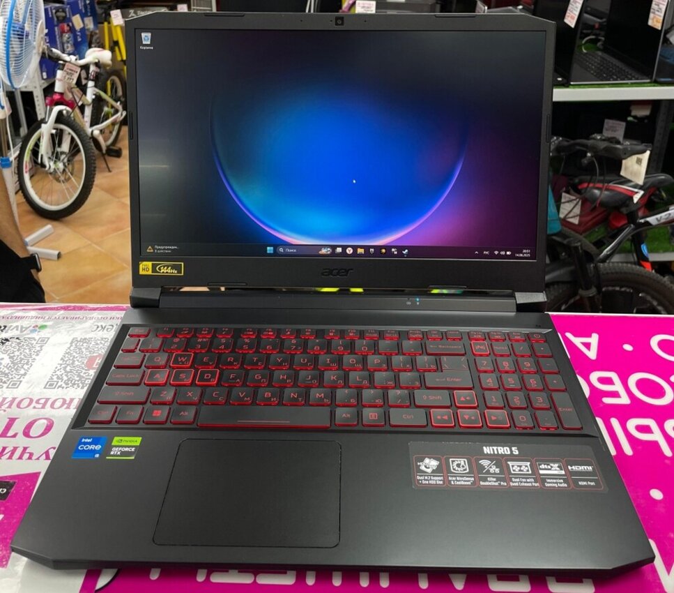 Ноутбук Acer Nitro 5/ i5-11400h/16gb/3050ti/512ssd